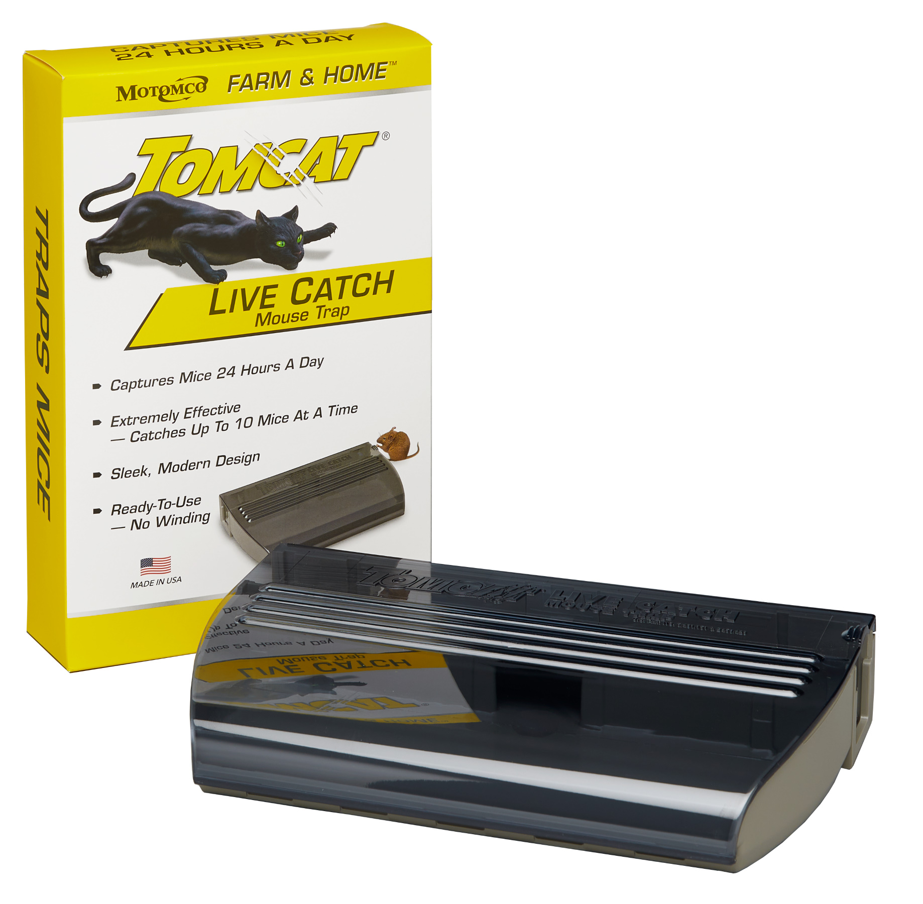 TomCat Live Catch Mouse Trap Plastic