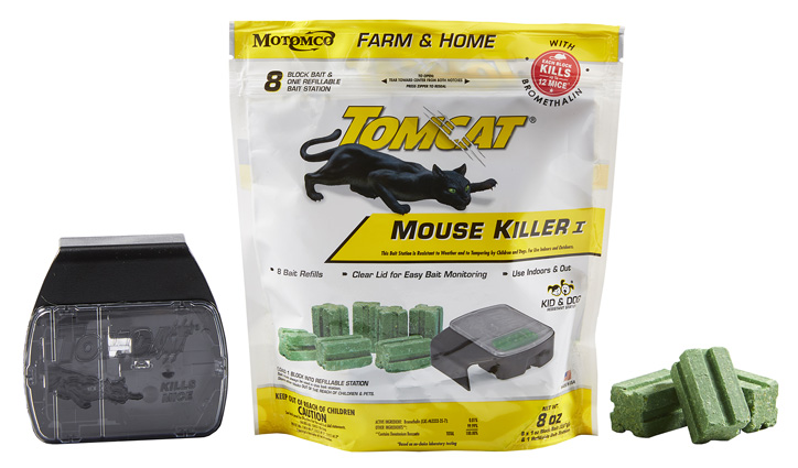 Tomcat Mouse Mice Rat Killer 8 Blocks Bait Poison Rodent Station Trap 