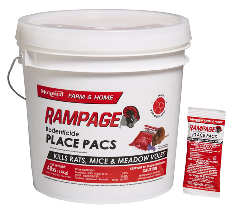 Rampage Rodenticide Place Pacs - Motomco