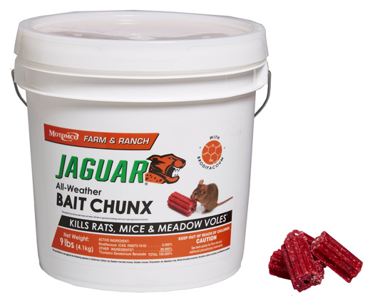 Motomco Jaguar Toxic Bait Blocks For Mice and Rats 9 lb