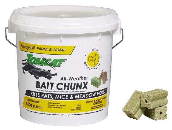  Tomcat Mole & Gopher Bait, Pelleted Poison Bait, 6 oz